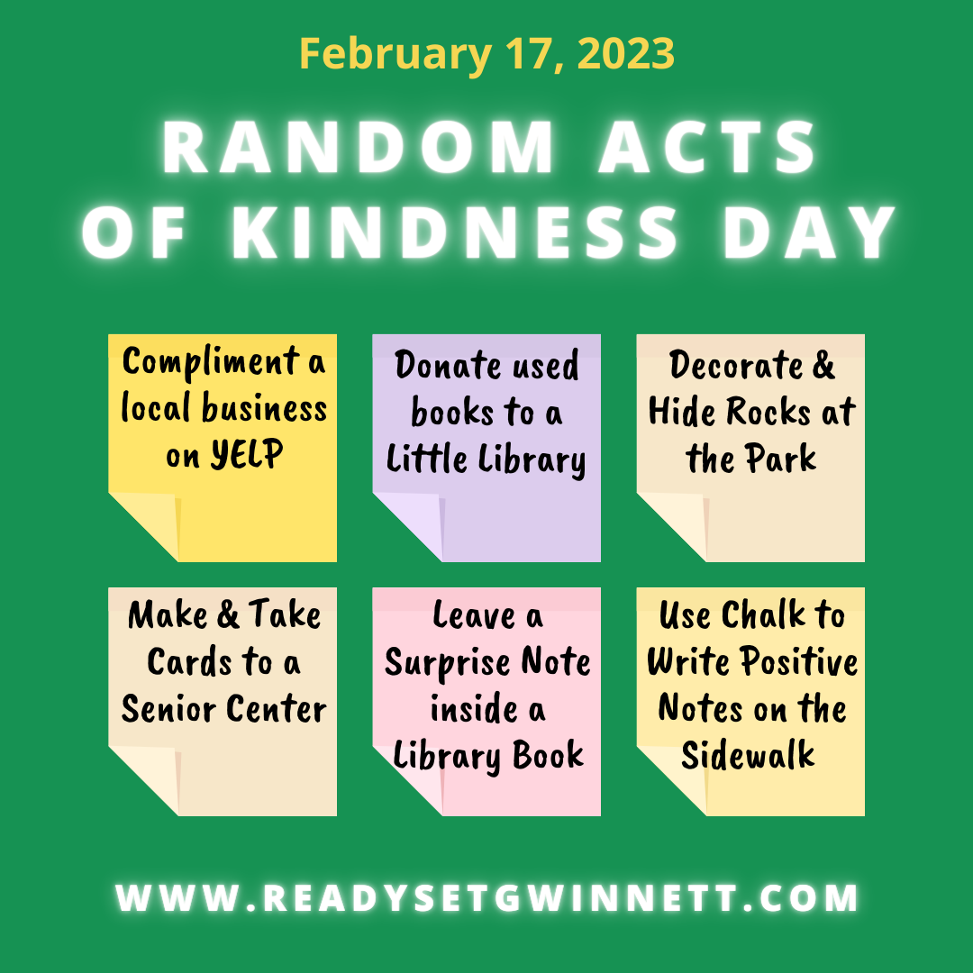 National Random Acts Of Kindness Day! Ready Set