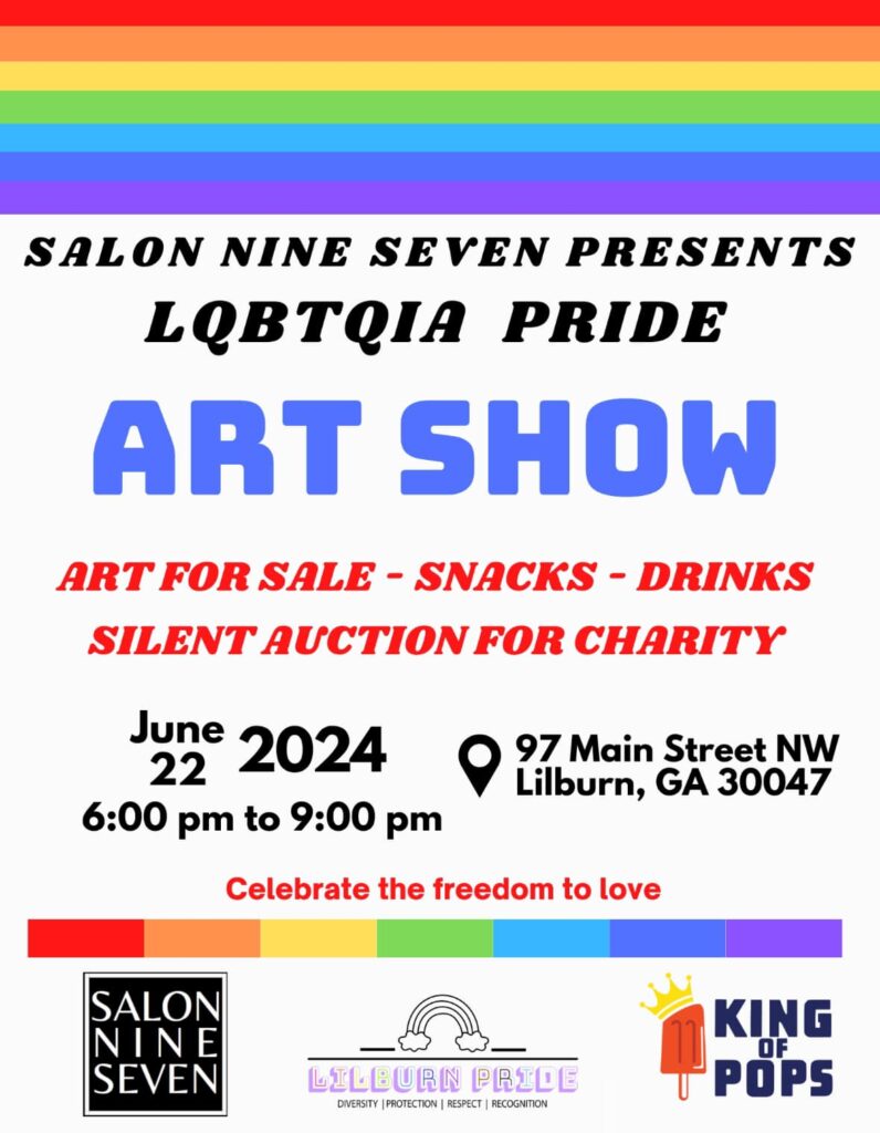 Salon Nine Seven Presents LQBTQIA Pride Art Show