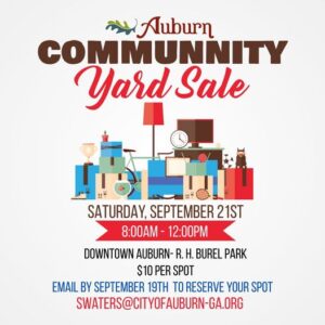 auburn community yard sale